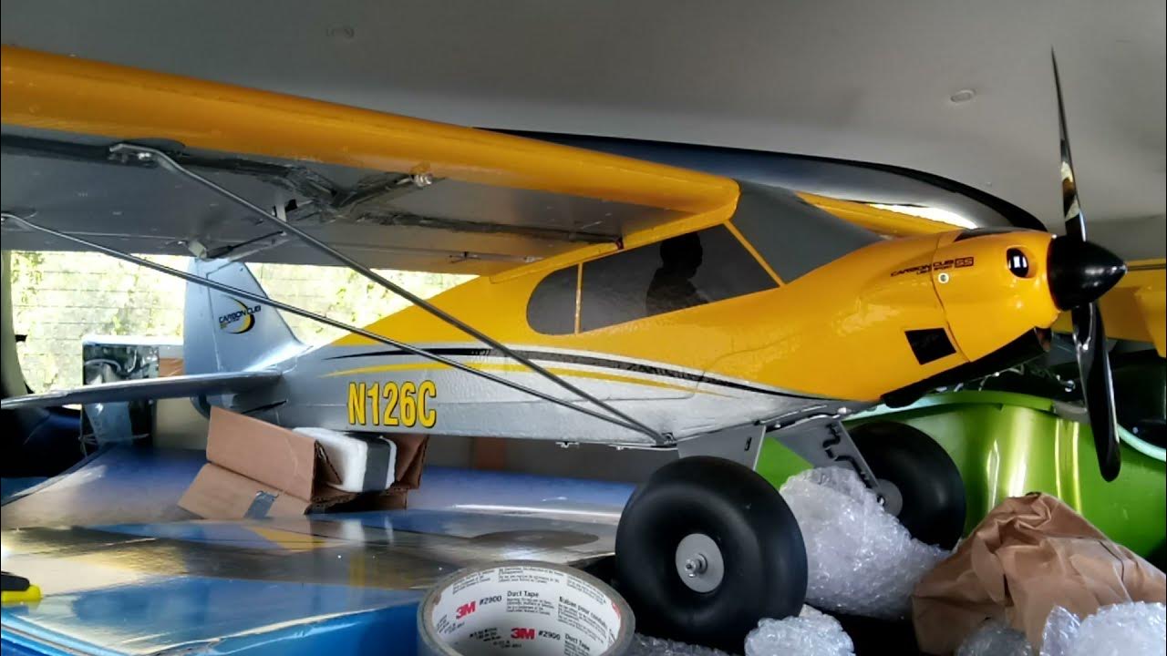 RC Airplane Carbon Cub S2 How To EASILY Install the Dilwe Light Kit