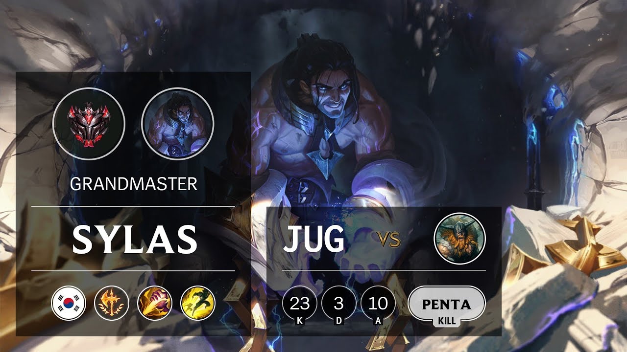 Sylas Jungle vs Olaf - KR Grandmaster Patch 9.13