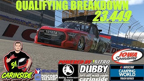 Qualifying Breakdown // iRacing C-Fixed Trucks at Iowa Speedway