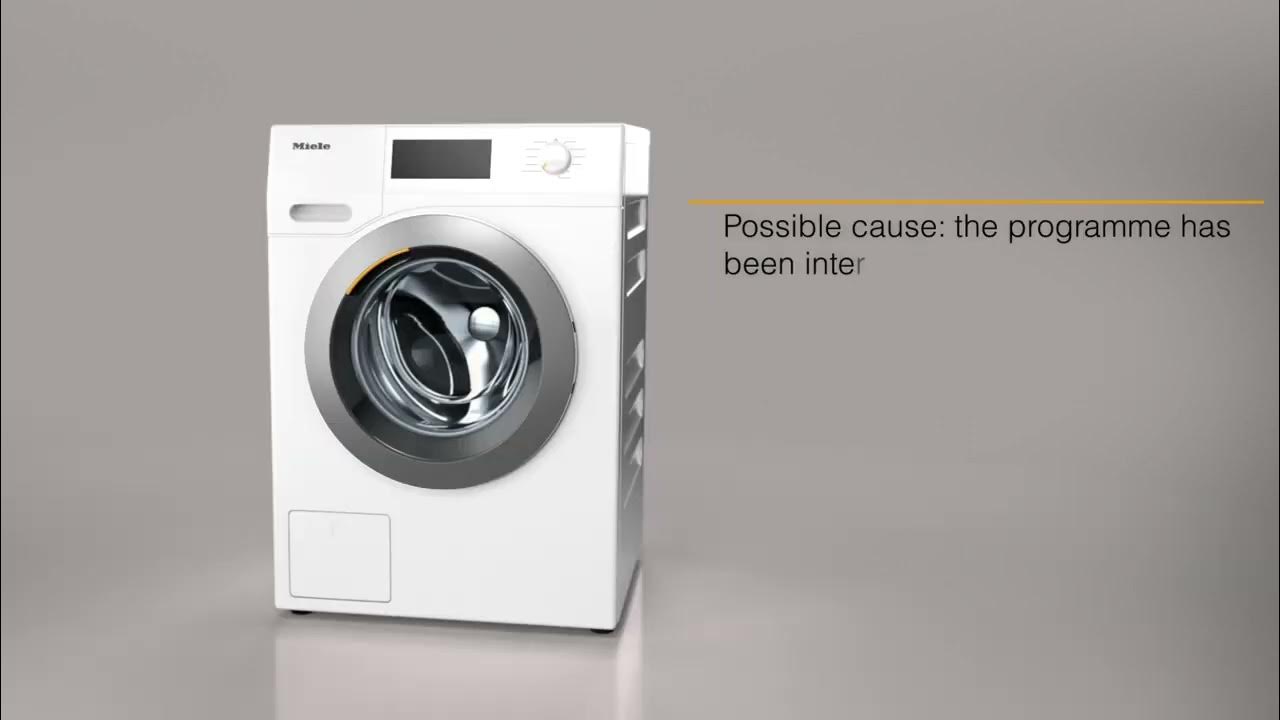 How To Correct Fault Message -0- On Your Miele W1 Washer - Youtube
