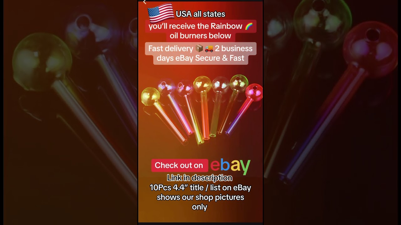 10Pcs Rainbow 4.4” Oil Burner Glass Pipes on eBay Fast and secure 