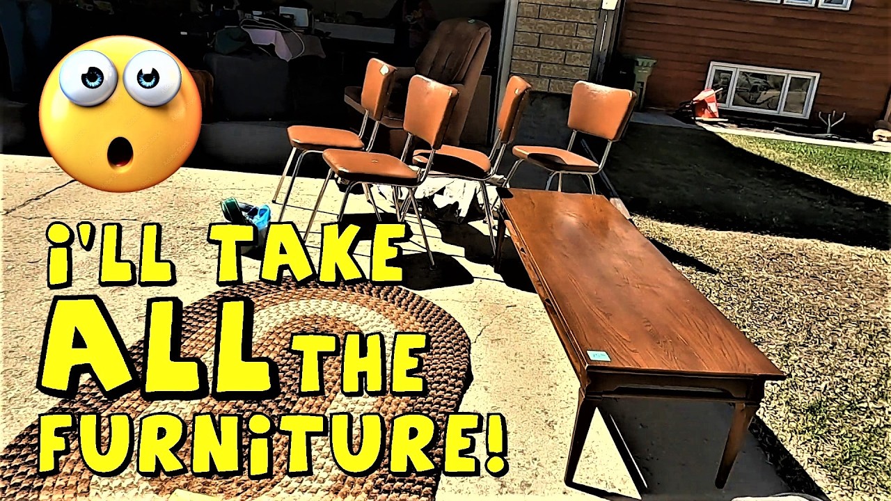 Ep715:  We Bought VINTAGE FURNITURE to Refinish And Flip For a PROFIT!  😀😀