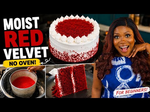 I FOUND It!! The BEST RED VELVET CAKE! (Easy & Moist) No Oven | Whipped Cream icing