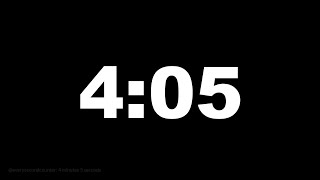 4 minutes 5 seconds [245 secs] clock timer countdown || Alarm Focus