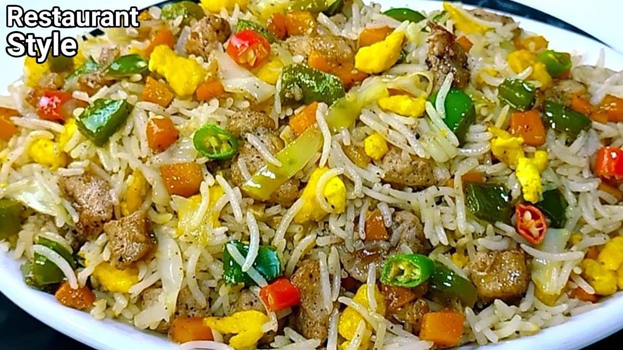 Chinese Biryani Restaurant Style | Chicken Egg Fried Rice Recipe by Cook with Farooq