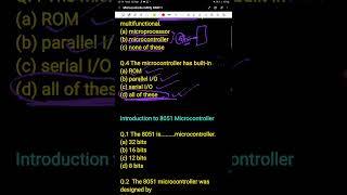 Microcontroller MCQ // PRAHAR //