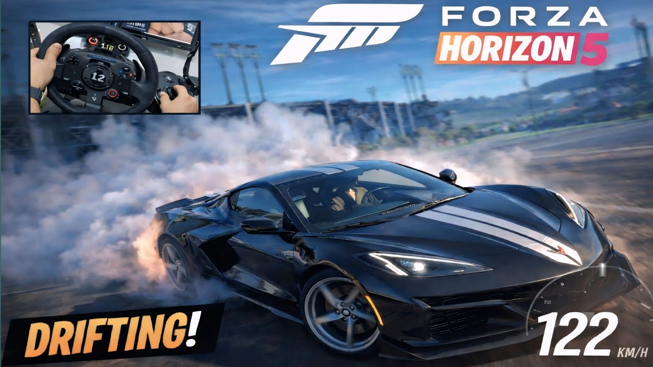 Chevrolet Corvette E - Ray 1200HP - Forza Horizon 5 l Logitech G923 Steering Wheel