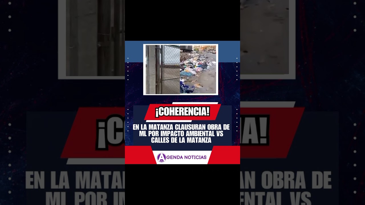 Espinoza clausura la obra de ML por "impacto ambiental" vs las calles de su municipio.