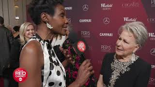 Bette Midler interviews about her approach when dressing for red carpet events!
