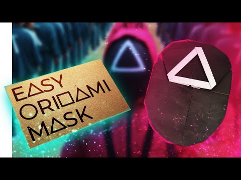 Origami Squid Game Mask ⬛🔺⬛ (Yakomoga) - Easy Origami