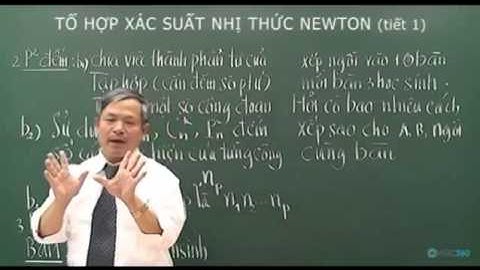 Toán Học   Tổ hợp xác suất & nhị thức Newton  tiết 1