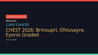 CHEST 2026 Update 6: Insmed Brinsupri, Merck Ohtuvayre, Median Eyonis LCS: What Each Result Proves
