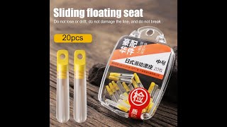 20pcs Fishing Float Base Rest Rotation Swivels Silicone Bobber Holder Stopper Fishing Gear Block Tac
