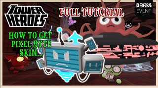 How get PIXEL BYTE (Alien Attack) (Hard Mode Challenge) (Beginners) (Tower Hero x Doors) (Roblox)