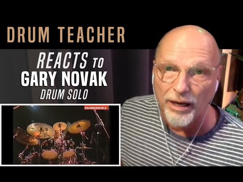 Drum Teacher Reacts to Gary Novak - Drum Solo