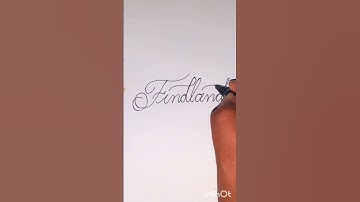 "Findland" Cursive Handwriting #cursive #calligraphy #penmanship #shorts #viral #satisfying