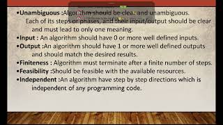Design and algorithm analysis