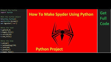 How To Make Spyder Logo Using Python | Python Advanced Programming | Python Project