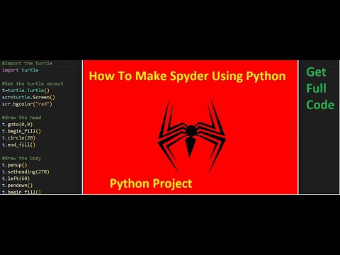 How To Make Spyder Logo Using Python | Python Advanced Programming | Python Project