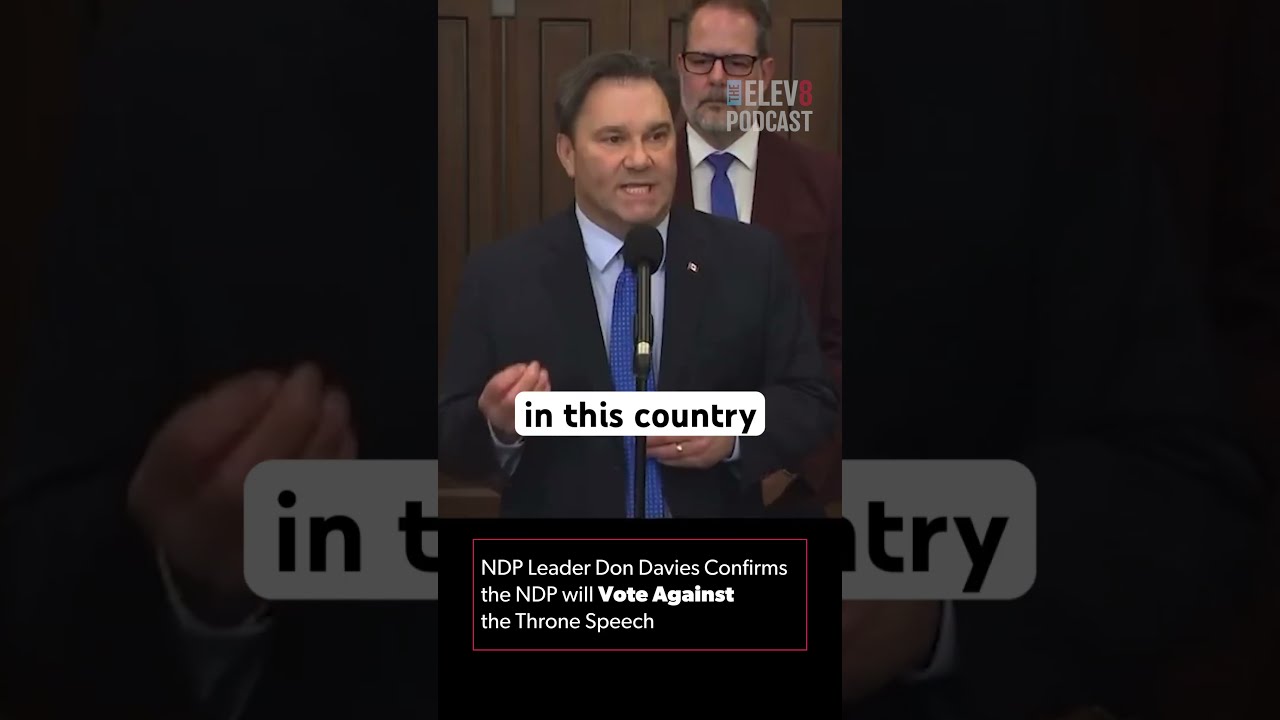  BREAKING NDP Confirm They Ll VOTE DOWN Carney S Throne Speech