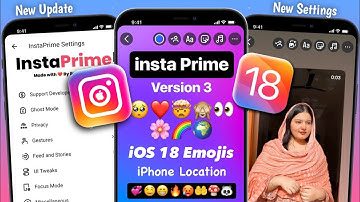 InstaPrime V3 🔥| iOS Fonts + iOS Emojis | Round Edge Story | New iOS Instagram 2025