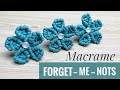 DIY Macrame Flower | Forget Me Nots Tutorial