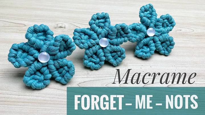 DIY Macrame Flower | Forget Me Nots Tutorial