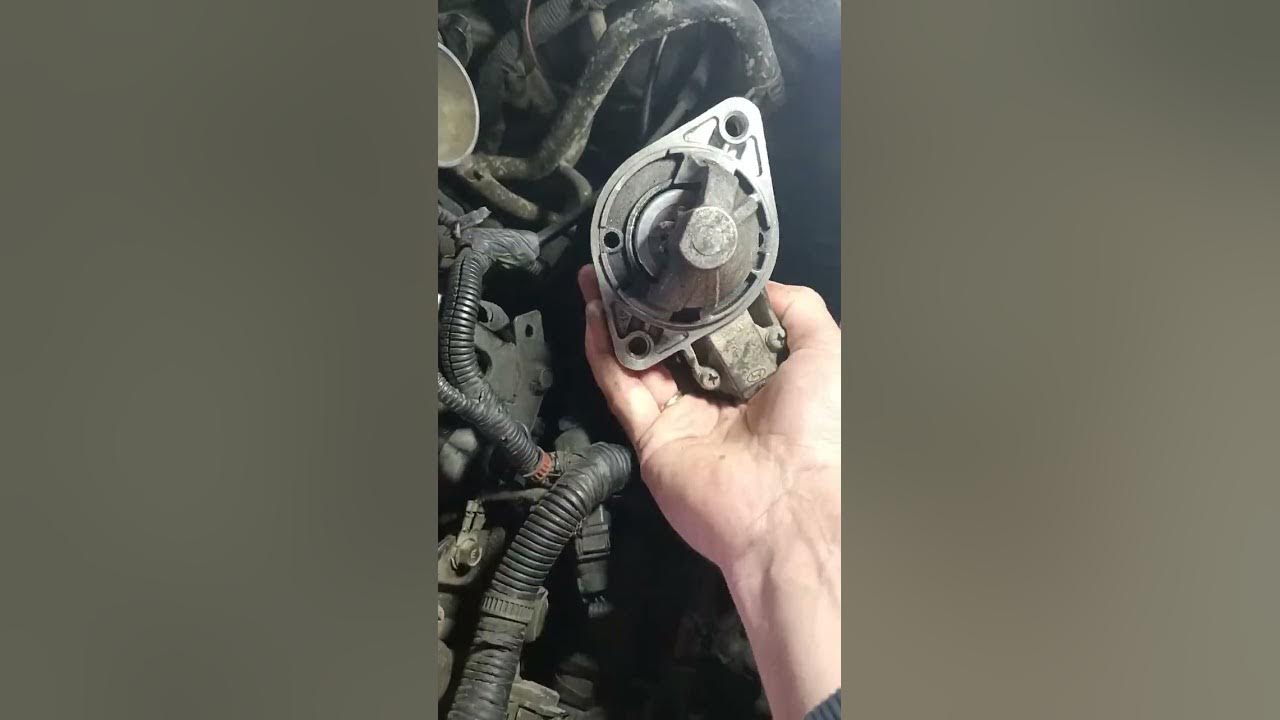 Как снять стартер солярис 2 Ремонт стартера. ⚡ Замена втягивающего реле . Hyundai Solaris, 1,6 л, 2014 год
