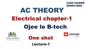AC theory lecture-1 for ojee lateral entry.