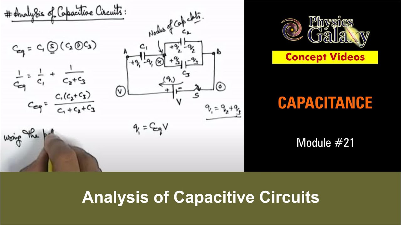 Class 12 Physics Capacitance 21 Analysis of Capacitive Circuits