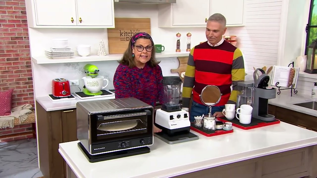 Nifty Small & Large Countertop Appliance Rolling Trays on QVC