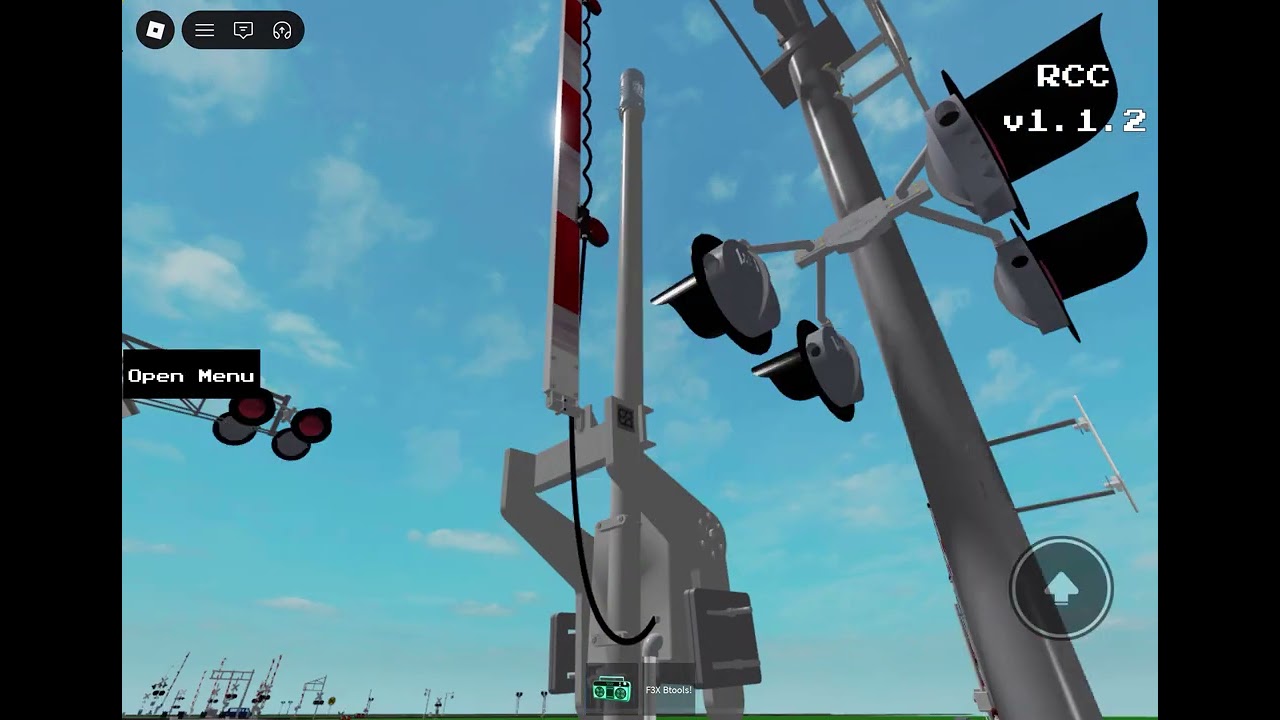 Detailed railroad crossing 