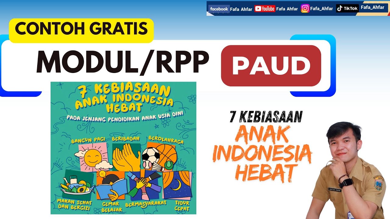 Modul Ajar PAUD 7 Kebiasaan Anak Indonesia Hebat