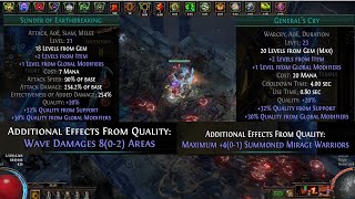 POE 3.23 ~ Sunder of Earthbreaking @80% quality   GC 9xWarriors