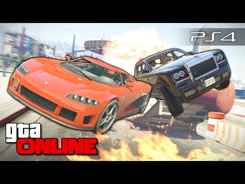 видео: GTA 5 Online (PS4) - Безумные гонки! #116