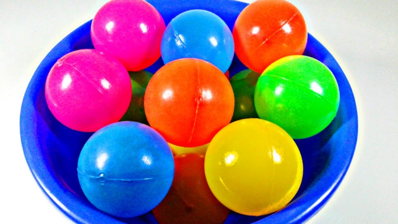Learn Colors Names and Counting Numbers with Balls for Kids Toddlers by