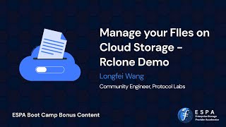 ESPA Module - Manage your Files on Cloud Storage