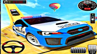 Mega Ramp Police Car Racing - Police Car Stunt: Car Games 3D - Android Gameplay screenshot 2