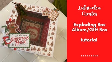 New Exploding Box Album tutorial with echo park paper!