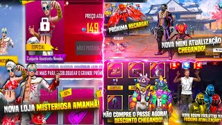 LOJA MISTERIOSA AMANHÃ, NOVA ROUPA EVOLUTIVA, PASSE DE JANEIRO BARATO, ATUALIZAÇÃO CHEGANDO E MAIS!!