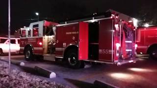 BCFD Engine 55 & Engine 14 on scene, BCFD Unit Arriving