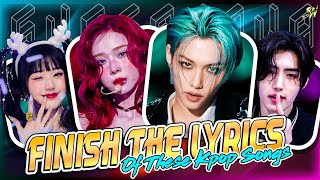 FINISH THE LYRICS OF THESE KPOP SONGS IN 5 SECONDS [KPOP GAME]