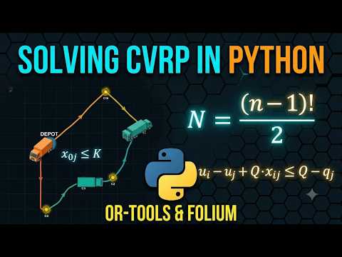 Solving CVRP in python : from mathematical theory to google maps simulation