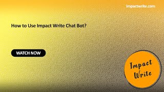Get Instant Help with Impact Write Chat Bot screenshot 4