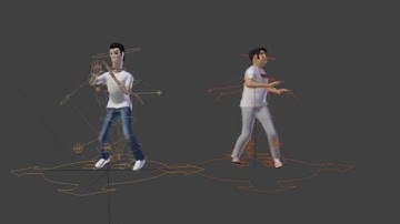 Test Motion capture with Brekel Kinect Pro Body and Blender