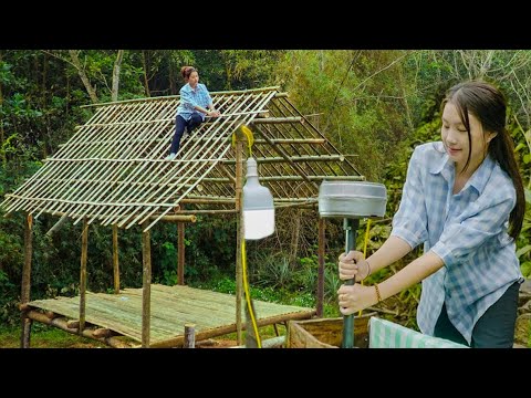 Timelapse video: 3 Year alone in the Wilderness - Build log Cabin START ...