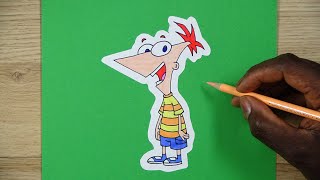 How To Draw PHINEAS FLYNN | Step By Step Tutorial | Phineas and Ferb | DeMoose Art