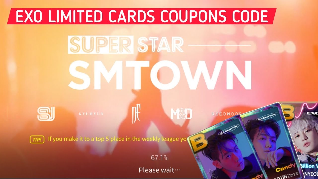 SUPERSTAR SMTOWN Free EXO Limited Cards Coupons YouTube