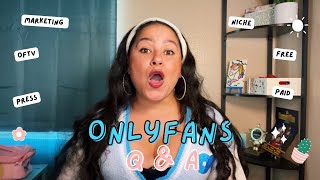 Answering your Onlyfans questions! Part 1 ASK MORE IN MY COMMENTS