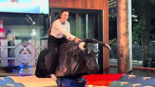 Bull Riding Highlights Tonight In Benidorm Spain 🇪🇸 | Mechanical Bull 🐂 Riding Highlights